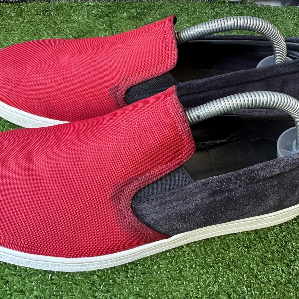 Prada Red Black Nylon Tech Men’s Sneakers Shoes - Picture 8 of 13